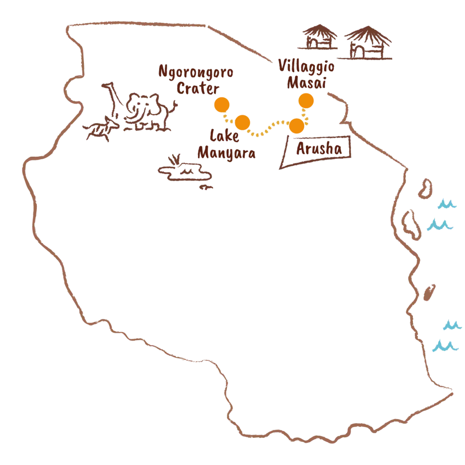 mappa tanzania masai 2